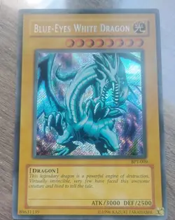 Yugioh - Blue Eyes White Dragon - Secret Rare Collectors Tin 2003 - BPT-009 LP - Image 1