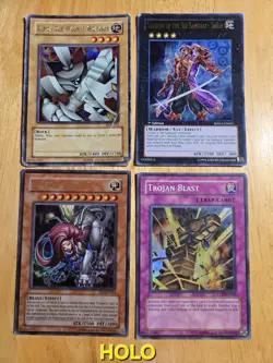 Vintage 1996 YuGiOh Cards Holo Common Mixed Lot of 103 Fair Condition - Image 1