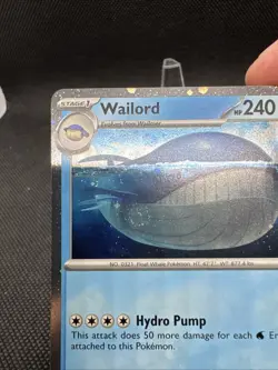 Wailord - (Cosmos Holo) 041/159 Miscellaneous Cards & Products Regular SWIRL 🌀 - Image 3