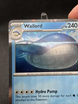 Wailord - (Cosmos Holo) 041/159 Miscellaneous Cards & Products Regular SWIRL 🌀 - Image 4