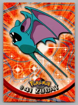 1999 TOPPS TV POKEMON CARDS 1ST PRINTING- BLUE TOPPS LOGO ZUBAT #41 - Image 1