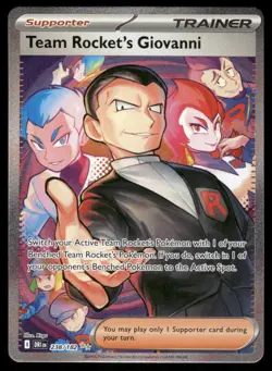 Pokemon Cards Team Rocket's Giovanni 238/182 Holo Destined Rivals NM *2 - Image 1