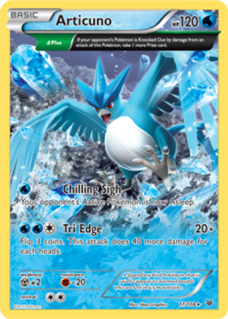 1x Articuno 17/108 RARE XY Roaring Skies Pokemon TCG Card NM - Image 1
