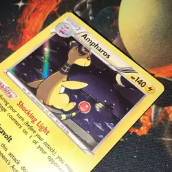 Ampharos ~ 40/114 ~ holo ~ STEAM SIEGE ~ MODERATE PLAY ~ Pokemon Card - Image 2