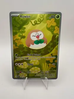 Rowlet Full Art Holo Pokemon Card (90/88) Perfect Order Near Mint - Image 1