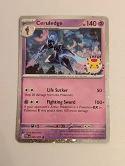 Ceruledge Pokemon Day 2024 Cosmos Holo 040/091 Miscellaneous Cards & Products NM - Image 1