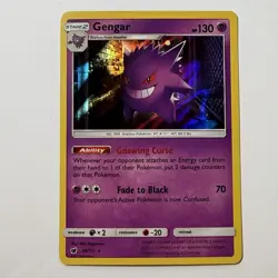 Pokemon TCG Gengar Holo Rare Training Card Crimson Invasion 38/111 2017 VG Condi - Image 1