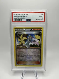 PSA 9 MINT Winona 96/108 Reverse Holo Roaring Skies Pokemon Card - Image 1