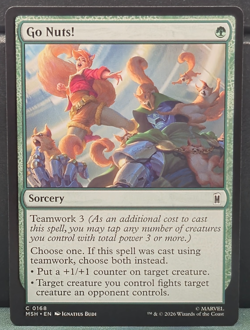 Go Nuts 168 Marvel Super Heroes Card Game Common MTG TCG Magic Near Mint - Image 1
