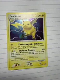 Pokemon TCG Raichu NM 15/123 Holo Rare Mysterious Treasures Pokemon Card - Image 1