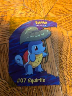 MINT 2000 Topps Pokemon TV #PC4 Squirtle #07 Clear Card Animation Series 2 - Image 1
