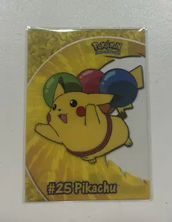 2000 Topps Pokemon Pikachu #PC1 #25 TV Animation Clear Card NM - Image 1