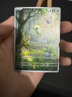 Celebi Oddish Butterfree Deerling Pokemon Card DISPLAY ART CARD - Image 2