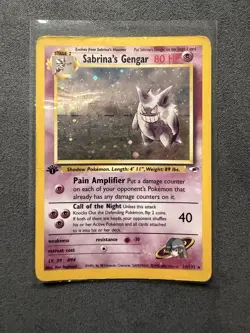 1st Edition Sabrina's Gengar 14/132 Vintage Holo Rare Pokemon Card - Image 3