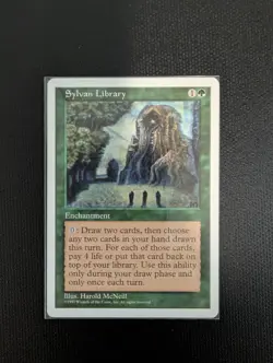 Sylvan Library 5th Edition Magic the Gathering Card - Image 1