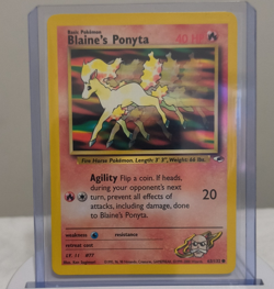 Blaine's Ponyta Mint NM 063/132 Gym Heroes Unlimited Pokemon Card - Image 1