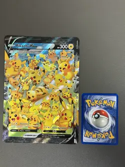 Pokemon TCG Pikachu V-Union SWSH141 JUMBO Sword & Shield Promo Holo Card NM/M - Image 1