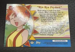 Orange Island Topps- Pokemon Bye Bye Psyduck OR8 Blue Logo Card Near Mint NM - Image 4