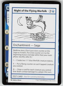 Night of the Flying Merfolk Special Mystery Booster 2 Playtest Cards MTG NM 2024 - Image 1