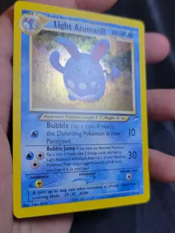 Holo Foil Light Azumarill # 13/105 Neo Destiny Set Pokemon Trading TCG Cards LP - Image 3