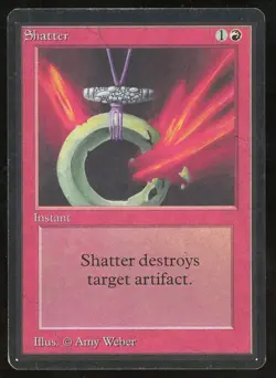 1993 MTG Magic the Gathering Beta Shatter LP Raw TCG Gaming Card - Image 1