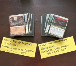 MTG Worldwake COMMON & UNCOMMON COMPLETE SET 100 cards NM MAGIC THE GATHERING NM - Image 1