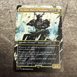 Jin Sakai, Ghost of Tsushima - Custom Art MTG Magic The Gathering Playtest Card - Image 1