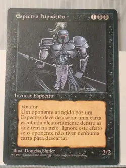 Mtg HYPNOTIC SPECTER NM Portuguese 4th Edition Black Border FBB -Argo- - Image 1