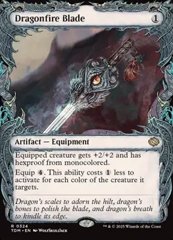 Magic the Gathering (mtg): TDM: Dragonfire Blade - Rare - Image 1