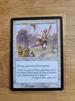 Voice of Duty - Urza's Destiny - MTG Magic - Uncommon - White Creature - Image 1
