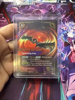 Spinning Axe [SFD - 186/221] - NM [Foil] TCG Riftbound - Image 1