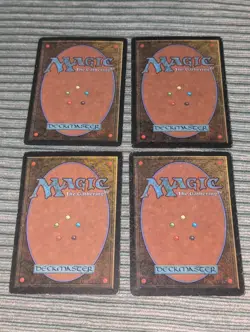 Magic: the Gathering / MtG Lightning Bolt x4 Revised MP Moderate Play - Image 2