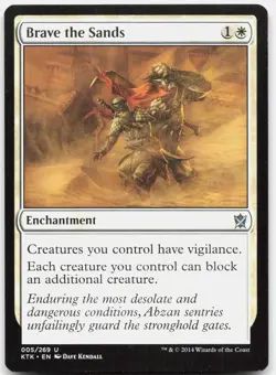 Brave the Sands 5 Near Mint Khans of Tarkir Uncommon Magic: The Gathering - Image 1