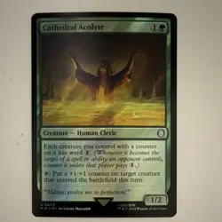 Cathedral Acolyte Creature Surge Foil Uncommon 0603 Green BSW MTG 2024 - Image 1
