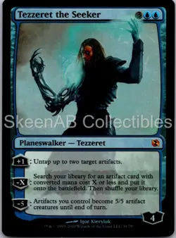 MTG SkeenAB Tezzeret the Seeker FOIL Duel Decks: Elspeth vs. Tezzeret LP - Image 1
