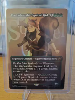 MTG The Unbeatable Squirrel Girl M0371 Traditional Foil Rare Marvel Super Heroes - Image 1