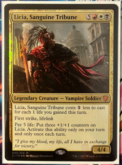 Licia, Sanguine Tribune Commander 2017 Foil Near Mint - Image 1