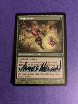 MTG Magic Keen Sense Signed Artist Proof x1 Planar Chaos Jim Nelson - Image 1