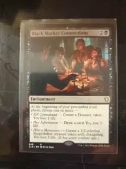 Black Market Connections Commander Legends Battle For Baldur's Gate NM Unplayed - Image 1