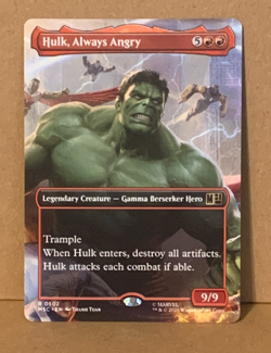 MTG Marvel Super Heroes-Commander- Hulk, Always Angry - Borderless - 0502 - Image 1