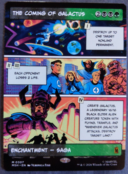 MTG The Coming of Galactus (Borderless) | Marvel Super Heroes | NM | Mythic Saga - Image 1