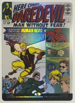 Daredevil, Man Without Fear (Borderless) (0398) Marvel Super Heroes Foil - Image 1