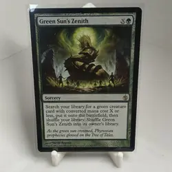 Green Sun's Zenith Mirrodin Besieged MTG Magic the Gathering 1st Edition - Image 1
