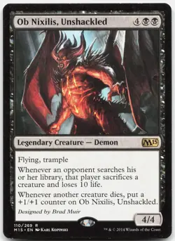 Ob Nixilis, Unshackled 110 Rare Magic 2015 (M15) Magic: The Gathering Near Mint - Image 1