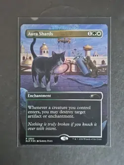 MTG Aura Shards (Borderless Foil) R 2694 Secret Lair: Cats of Chaos - Image 1