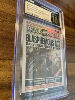 MTG✨BLASPHEMOUS ACT Full Art 🌈 FOIL✨SLD SPIDER-MAN: Daily Bugle CGC 10 PRISTINE - Image 3