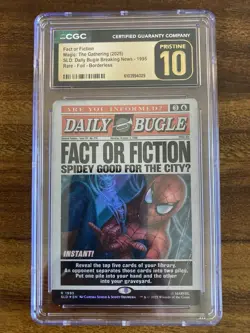 MTG✨FACT OR FICTION Full Art 🌈 FOIL✨SLD SPIDER-MAN: Daily Bugle CGC 10 PRISTINE - Image 1