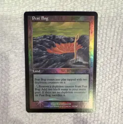 Wizards of the Coast MTG Peat Bog Urza's Saga Foil #322/350 - Image 1