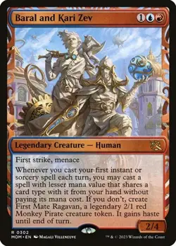 Baral and Kari Zev - Foil Showcase MOM NM MTG - Image 1