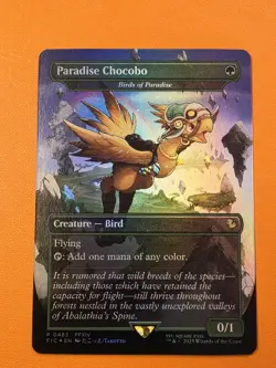 Paradise Chocobo - Birds of Paradise (Borderless) Commander: Final Fantasy Foil - Image 1